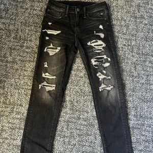 American Eagle ripped distressed skinny jeans
